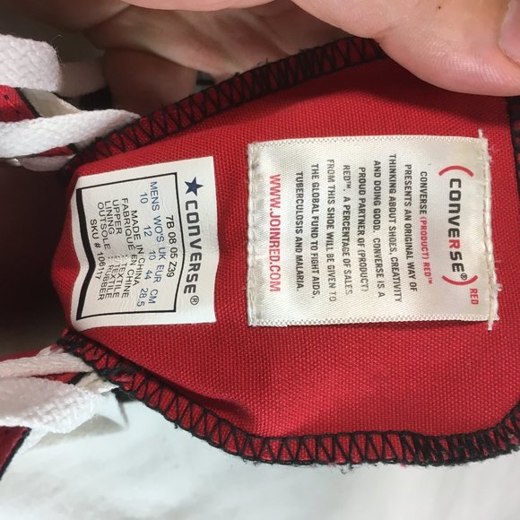 Limited Edition Converse Chuck Taylor Pipes HiTops - Picture 9 of 10